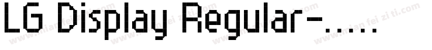 LG Display Regular字体转换